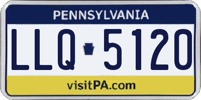 PA license plate LLQ5120