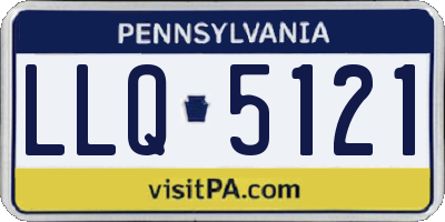 PA license plate LLQ5121