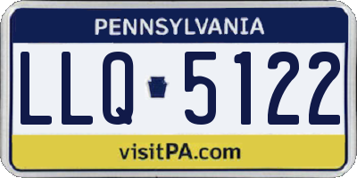 PA license plate LLQ5122