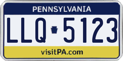 PA license plate LLQ5123