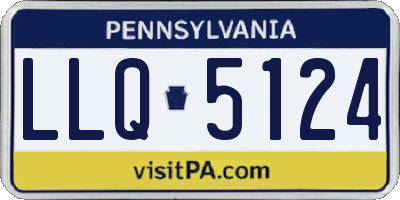 PA license plate LLQ5124