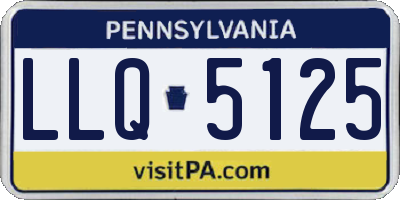 PA license plate LLQ5125
