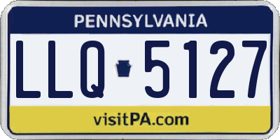 PA license plate LLQ5127