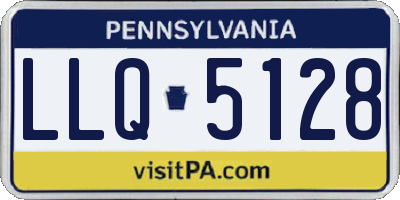 PA license plate LLQ5128