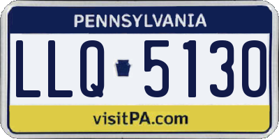 PA license plate LLQ5130