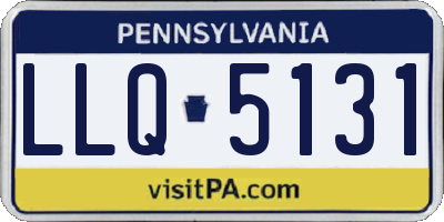 PA license plate LLQ5131