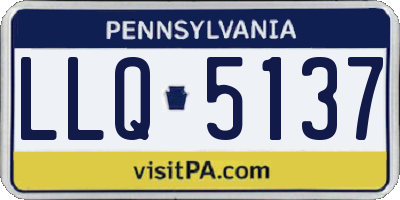 PA license plate LLQ5137