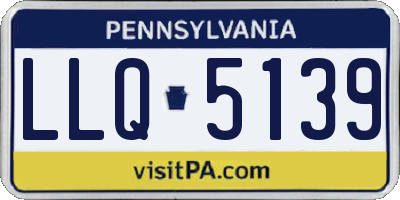 PA license plate LLQ5139