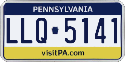 PA license plate LLQ5141