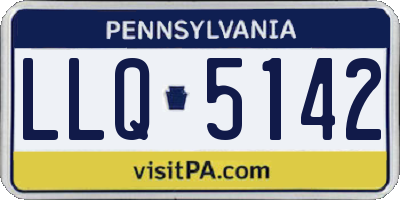 PA license plate LLQ5142