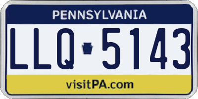 PA license plate LLQ5143