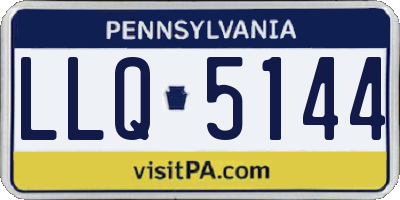 PA license plate LLQ5144
