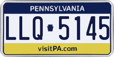 PA license plate LLQ5145