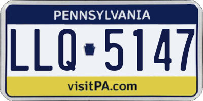 PA license plate LLQ5147