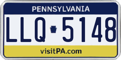 PA license plate LLQ5148