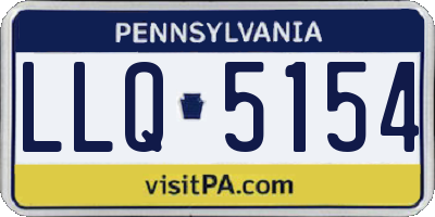 PA license plate LLQ5154