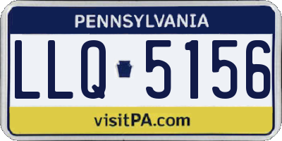 PA license plate LLQ5156