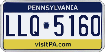 PA license plate LLQ5160