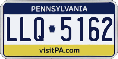 PA license plate LLQ5162