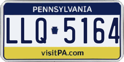 PA license plate LLQ5164