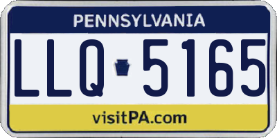 PA license plate LLQ5165