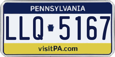 PA license plate LLQ5167