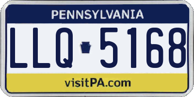 PA license plate LLQ5168
