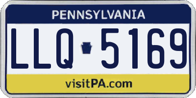 PA license plate LLQ5169