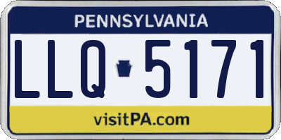 PA license plate LLQ5171