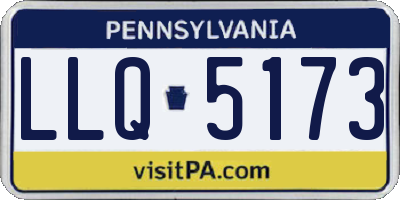 PA license plate LLQ5173