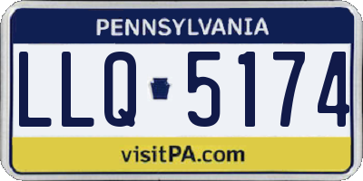 PA license plate LLQ5174