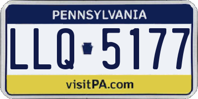 PA license plate LLQ5177