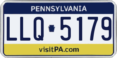 PA license plate LLQ5179