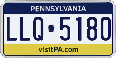PA license plate LLQ5180