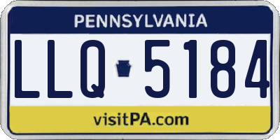 PA license plate LLQ5184