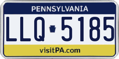 PA license plate LLQ5185