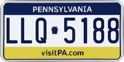 PA license plate LLQ5188