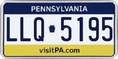PA license plate LLQ5195