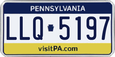 PA license plate LLQ5197