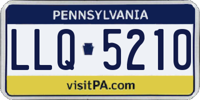PA license plate LLQ5210