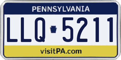 PA license plate LLQ5211