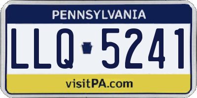 PA license plate LLQ5241
