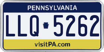 PA license plate LLQ5262
