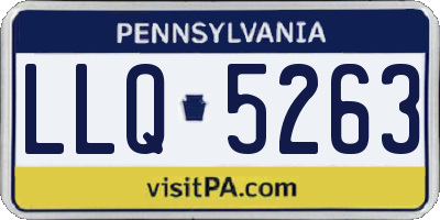 PA license plate LLQ5263