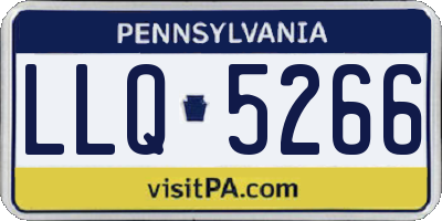 PA license plate LLQ5266