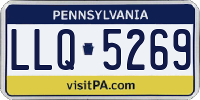 PA license plate LLQ5269