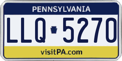 PA license plate LLQ5270