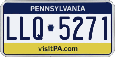 PA license plate LLQ5271
