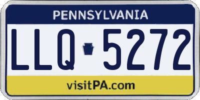 PA license plate LLQ5272