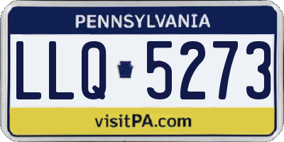 PA license plate LLQ5273